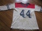 1970S ROCK AND ROLL VINTAGE FOOTBALL JERSEY VERY COOL BEAT UP DISTRESSED