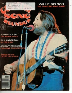 Country Song Roundup Magazine May 1976 Willie Nelson Johnny Paycheck Johnny Cash - Picture 1 of 3