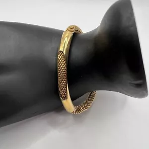 Vintage Avon Armband goldfarben Mesh Bracelet signiert - Bild 1 von 9