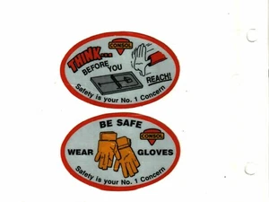 2 SCHÖNE SICHERHEITSKONSOL KOHLE CO. KOHLEBERGBAU AUFKLEBER # 491 - Bild 1 von 1