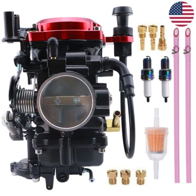 CV 40mm Carburetor Set For Harley Sportster 883 1200 XL883 XLH1200 Carb 27031-95 - Изображение 1 из 4