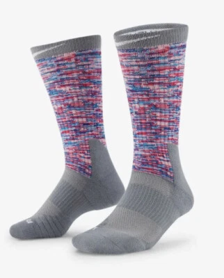 Nike Mens Womens Dri Fit Elite Kay Yow Breast Cancer Basketball Crew Socks Large - Image 1 of 4