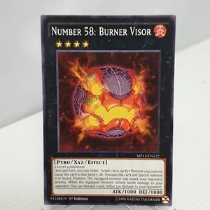 Yugioh Number 58: Burner Visor MP15-EN122 LP - Picture 1 of 11