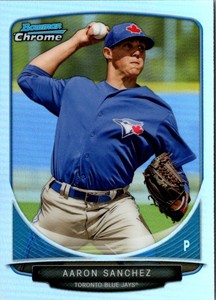2013 Bowman Draft Picks & Prospects Chrome Top Aaron Sanchez Baseball Card