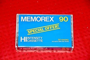 CINTA DE CASETE BLANCA MEMOREX HI INTENSITY 90 TIPO II (1) (NUEVA) - Imagen 1 de 4