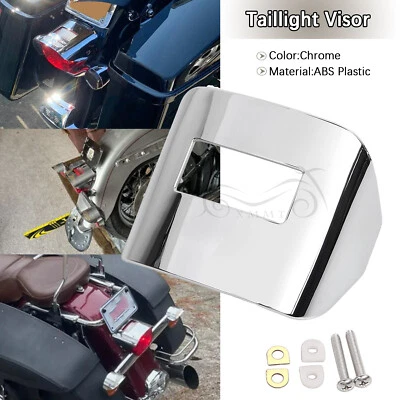 Cubierta de visera de luz trasera cromada para Harley Sportster 1200 personalizada XL1200C XLH883 Foto 1 de 4