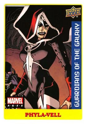 Marvel Ages 2021 (UD) LOW SERIES STICKER PARALLEL BASE Card #57 / PHYLA-VELL - Image 1 of 2