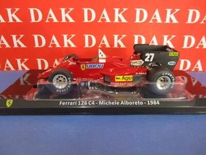 Die cast 1/24 Modellino Auto F1 Ferrari 126 C4 1984 M. Alboreto - Foto 1 di 6