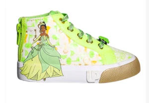 Disney Zapatos para niños pequeños Talla 9 Princesa Tiana Zapatillas altas - Imagen 1 de 3