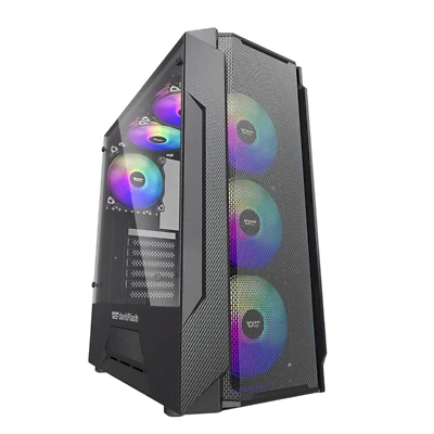 Computergehäuse Gaming PC Gehäuse Schwarz Mittlerer Turm 3.4 kg RGB Darkflash - Bild 1 von 4