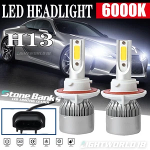 H13 9008 LED Headlight Bulbs High Low Dual Beam Headlamp 20000LM 100W 6000K EMC - Picture 1 of 12