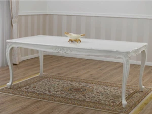 Tavolo Merton stile Shabby Chic rettangolare bianco anticato cm 165 x 85 - Foto 1 di 4