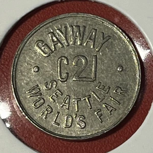 SEATTLE WORLD’S FAIR GAYWAY • 1962 • JETON DE JEU SEATTLE GAYWAY • TC-33788 - Photo 1 sur 3