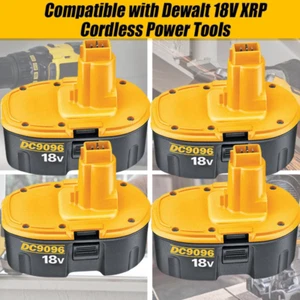 (4-PACK) 18V For Dewalt 18 VOLT XRP DC9096 DC9098 NiMH Battery NEW 6.0Ah DW9096 - Picture 1 of 12