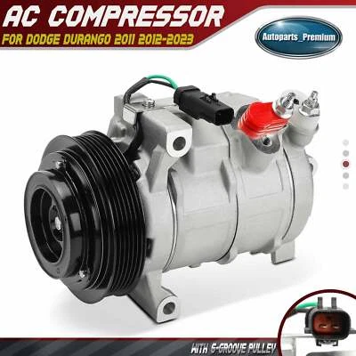 Compresor de aire acondicionado con embrague para Dodge Durango 2011-2023 V6 3,6 L V8 5,7 L 6,2 L 6,4 L Foto 1 de 4