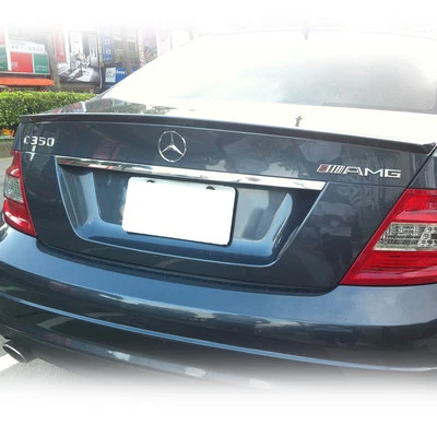 GLOSSY BLACK Mercedes-Benz W204 C-CLASS TRUNK SPOILER A TYPE Sport 4DR Sedan - Imagem 1 de 4