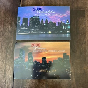 2008 United States Mint Uncirculated Coin Set - Philadelphia & Denver - Picture 1 of 2