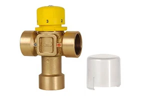 MISCELATORE TERMOSTATICO 3/4" FEMMINA PER SOLARE TERMICO PANNELLO SOLARE CALDAIA - Foto 1 di 1