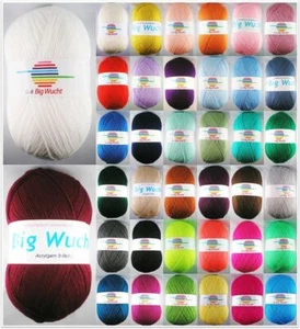 400g G-B BIG WUCHT Wolle Strickwolle Stricken Häkeln Basteln GP 22,48€/1kg - Bild 1 von 40