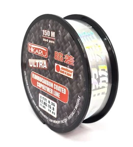 Filo da pesca fluorocarbon 0.35 mm Mare Mulinello SPinning pesca storione Trota - Foto 1 di 4