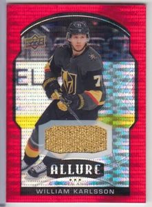 2020-21 Upper Deck Allure Red Rainbow Jersey William Karlsson #24 Vegas - Picture 1 of 1