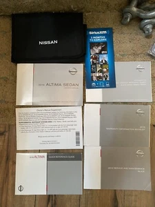 2016 ALTIMA SEDAN OWNERS MANUAL KIT 16L33 UKT00 NEW WITH BLACK CASE - Picture 1 of 2
