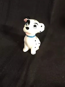 Vintage 101 Dalmatians Dog Ceramic Figurine Patch 2.5" - Bild 1 von 6
