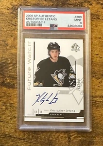 2006 SP Authentic Autograph #200 Kristopher Letang /999 RC PSA 9 #S5272 - Bild 1 von 2