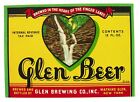 IRTP  Glen Brewing GLEN BEER  label NY 12oz
