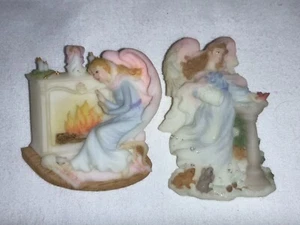 2 Vintage Roman Inc Seraphim Classics Angel Pins Brooches - 2004 2005 - Picture 1 of 8