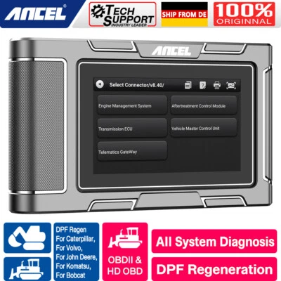 ANCEL HD3600 Lkw Diagnosegerät OBD2 DPF-Regenerierung für Caterpillar für Bobcat - Bild 1 von 4