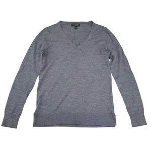 BANANA REPUBLIC 100% Merinowolle V-Ausschnitt Pullover Gr. XS grau - Bild 1 von 4
