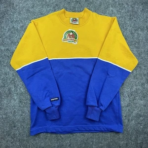 Barbarian Rugby Wear Sweatshirt Mens Small Blue Yellow Colorblock - Picture 1 of 6