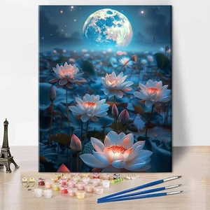 Paint by Numbers Kit DIY Canvas Painting Set for Adults Kids Home Decor Gift - Picture 1 of 7
