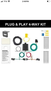 CURT 2023-2025 Honda HR-V All Custom Wiring Harness, 4-Way Flat Output - Bild 1 von 9