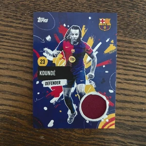 Jules Kounde 2024-25 Topps Barcelona Team Set Rumba Relic GU Memorabilia - Picture 1 of 2