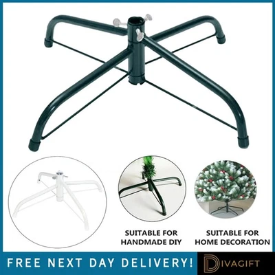 HEAVY DUTY 40CM/16IN METAL CHRISTMAS TREE STAND FOLDING XMAS TREE HOLDER BASE - Image 1 of 4