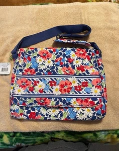 Vera Bradley Summer Cottage Messenger Bag New NWT - Picture 1 of 10