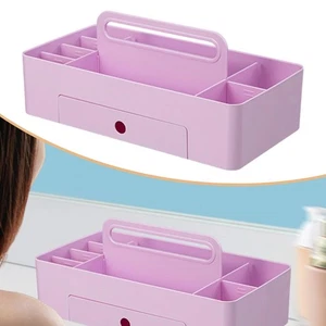 Make-up-Organizer Mit Griff, Aufbewahrungsorganizer Für Schminktisch, - Picture 1 of 6