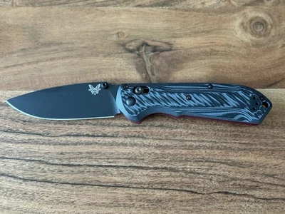 🦋 Cuchillo Plegable Manual de Bolsillo Hecho en Banco 560 - Mini Freak - Fibra de Carbono Foto 1 de 4