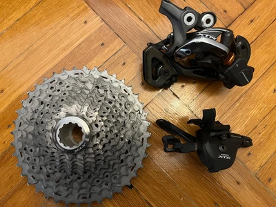 Shimano XTR M9000 11 speed Shifter, Rear Derailleur, Cassette Group Set - Image 1 of 4