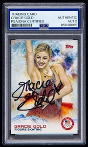 Gracie Gold firmato 2014 Topps US Olympic & Paralympic Team & Hopefuls (PSA) - Foto 1 di 2