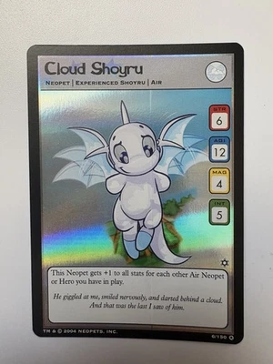 VERY RARE  Cloud Shoyru - 2004 Neopets TCG 6/150 Hannah And The Ice Caves - Image 1 of 2