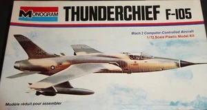 F-105 Thunderchief USAF Guerra de Vietnam Monograma Modelo Kit 1/72 De Colección 1973 ¡PIEZAS! - Imagen 1 de 4