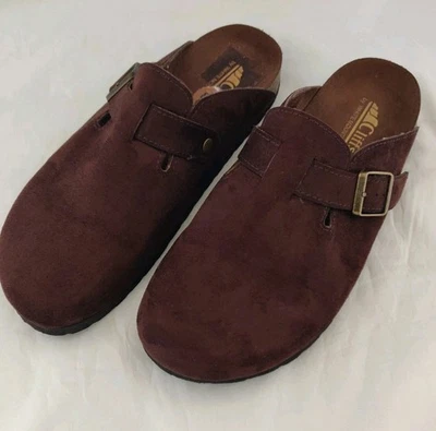 Cliffs by white Mountain Bry lee slip On Clogs size 8w Brown  Faux Suede Mule - Image 1 of 4