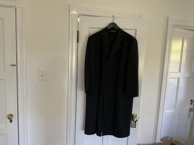 Пальто Brooks Brothers Dorcet мужское размер 46 Reg темно-серое с пятнами 100% шерсть - Изображение 1 из 4