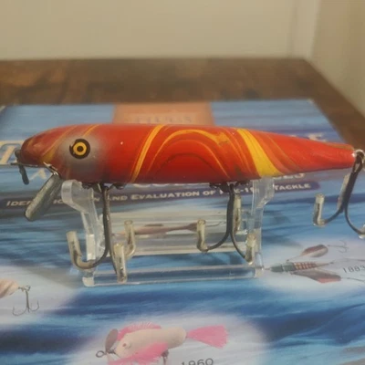 复古 Pflueger Pai-o-mine Scramble 颜色 4 1/2 英寸 木材 — 第 1/4 张图片