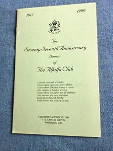 The Alfalfa Club Seventy-Fifth Anniversary Dinner, 1990; Social Clubs, Humor - Bild 1 von 5