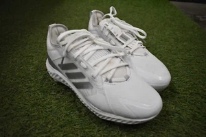 Adidas PureHustle Softballschuhe Damengröße 6,5 weiß metallic silber FV9038 - Bild 1 von 2