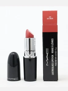 MAC Luster Lipstick ~#520 See Sheer~ 0.1 oz /3 g Full Sz~ New In Box - Picture 1 of 4